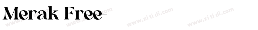 Merak Free字体转换